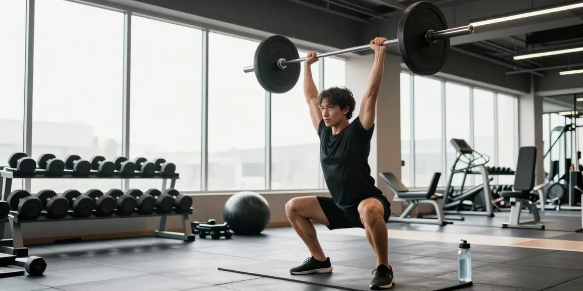 Aktiver Athlet im Astera Shop während des Trainings im Fitnessstudio
