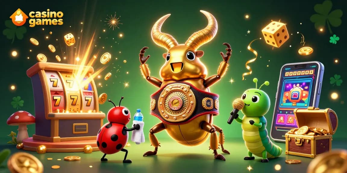 Experience the excitement of casino games with vibrant 3D characters and dynamic slot machine action!