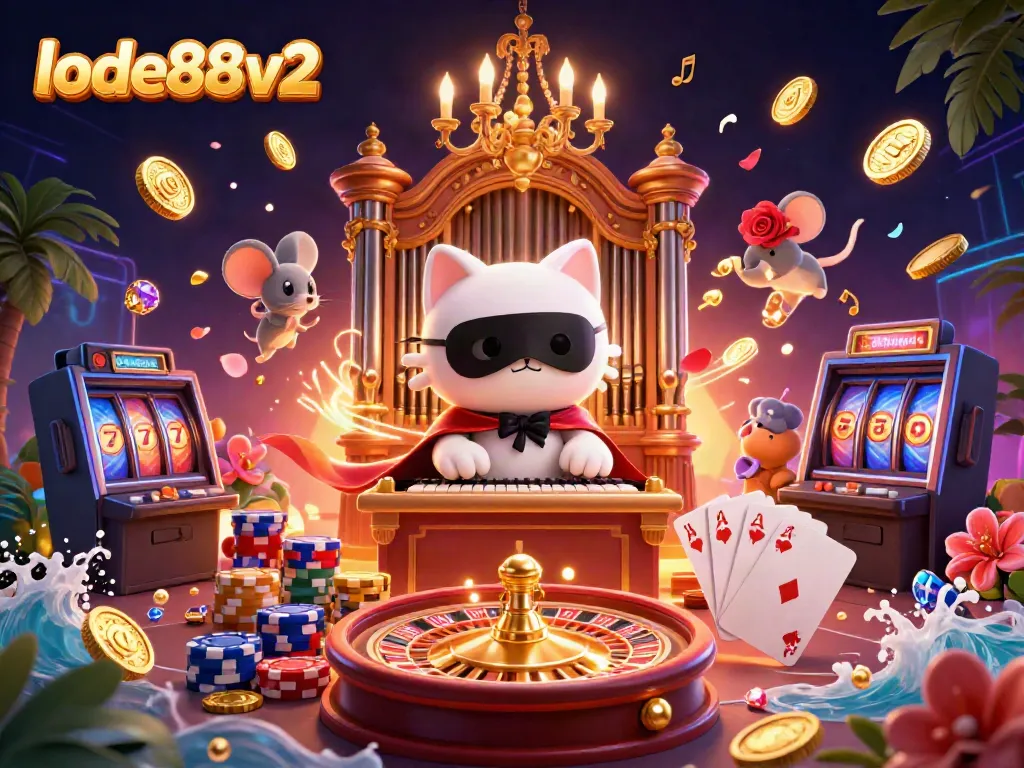Engage with lode88v2's thrilling casino world featuring vibrant characters and exhilarating gaming elements.