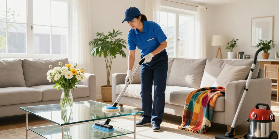 Professional cleaning service in Bern revitalizing a residential space, showcasing meticulous care and attention to detail.