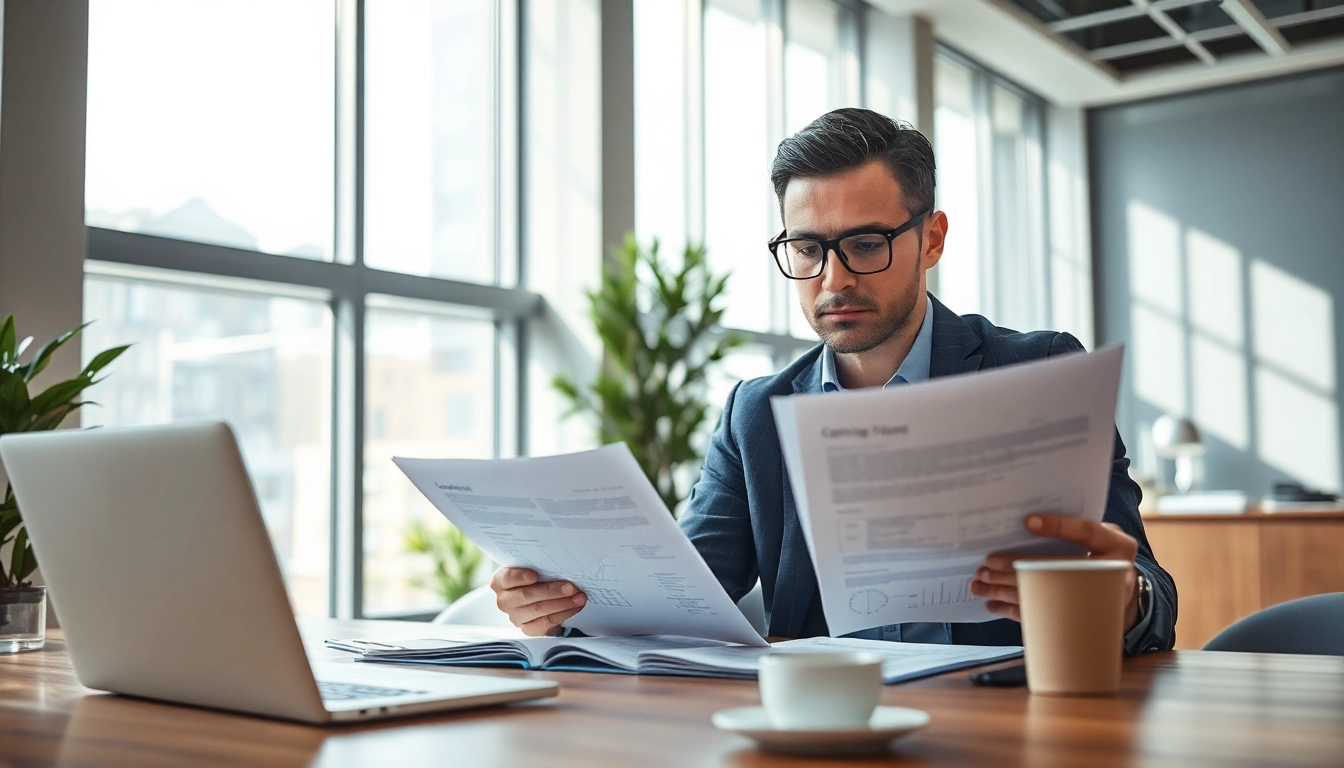 Headhunter Ingenieure evaluating candidate profiles in a bright office.