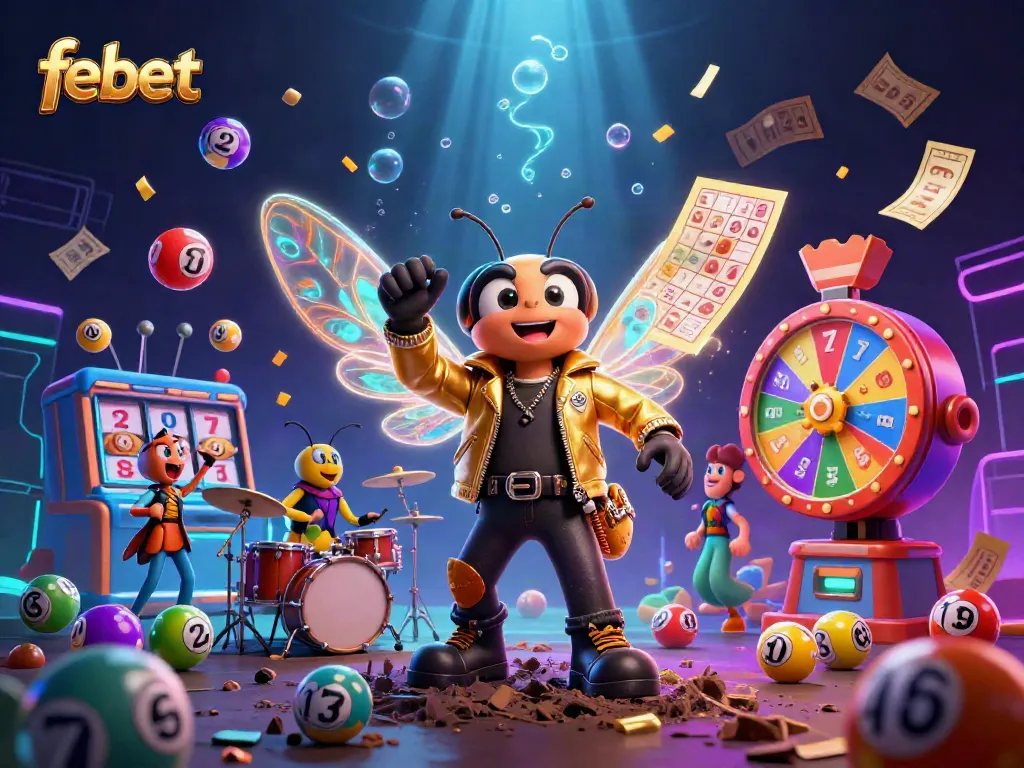 Experience thrilling wins at febet by enjoying exciting online casino games surrounded by colorful elements.