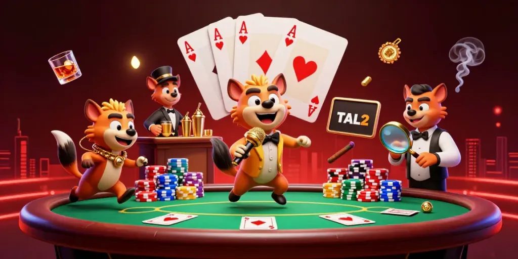 Engage with vegasino's lively comedy casino scene featuring hyenas in action.